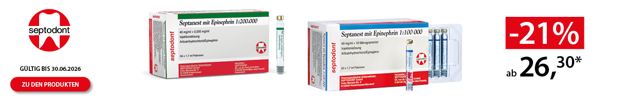 Septodont Aktion Septanest ab 26,30 -21% sparen