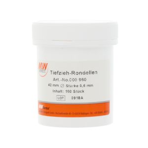 Tiefzieh-Rondellen, Stärke 0,6 mm