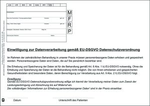 Einwilligung zur Datenverarbeitung