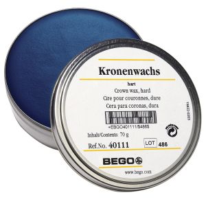 Kronenwachs, blau, hart 70 g