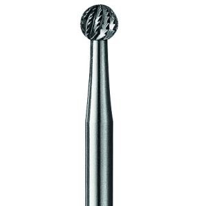 Knochenfräser aus Hartmetall mit A-Verzahnung, rund 1