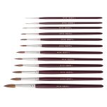 M+W SELECT ROTMARDER-KOLINSKY-PINSEL Gr. 00 - 12