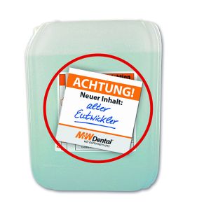 Etikett für gebrauchte Kanister