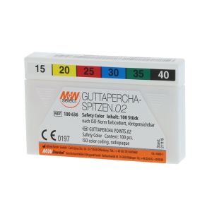 M+W SELECT GUTTAPERCHASPITZEN SAFETY COLOR