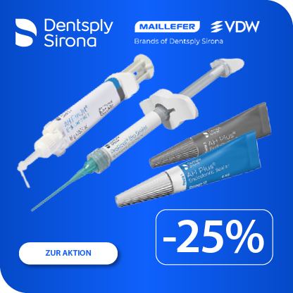 Denstply Sirona VDW AH PLUS, -JET & ProRoot Bio Sealer -25% bis zum 31.07.2026!
