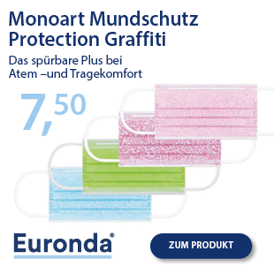Euronda Angebot Monoart Mundschutz Pro Graffiti - jetzt Sonderpreise sichern - bis zum 30.09.2026!