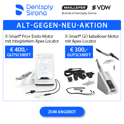 Dentsply Sirona & VDW - AKTION - Alt-gegen-Neu - jetzt bis zu € 400,- Gutschrift sichern bei Neukauf von X-Smart Pro+!
