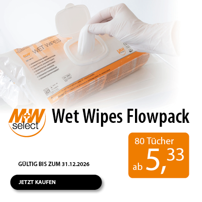 M+W Select Wet Wipes im Flowpack - jetzt zum Sonderpreis sichern!