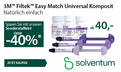 Solventum - 3M™ Filtek™ Easy Match Universal Restorative - sparen Sie mit unseren Sonderstaffeln bis zu 40% bis zum 30.12.2025!