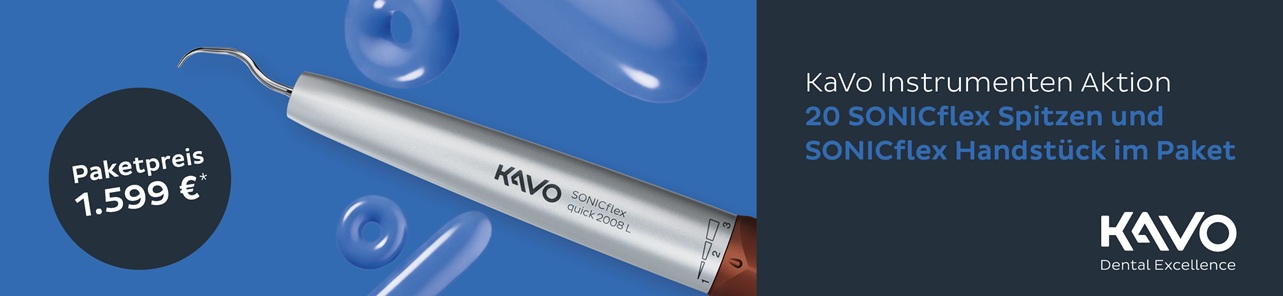 KaVo Instrumenten-Aktion SONICflex Spitzen 20x nach Wahl + Sonicflex Handstück im Preis enthalten!