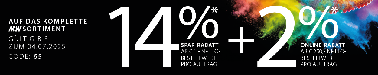 Bis zu 16% Rabatt bis zum 04.07.2025 - Code: 65