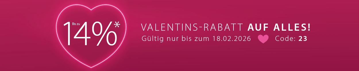 12% + 2%* auf das komplette Sortiment - Ihr Rabattcode 