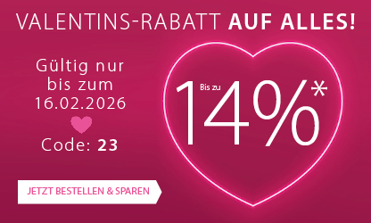 12% + 2%* auf das komplette Sortiment - Ihr Rabattcode 