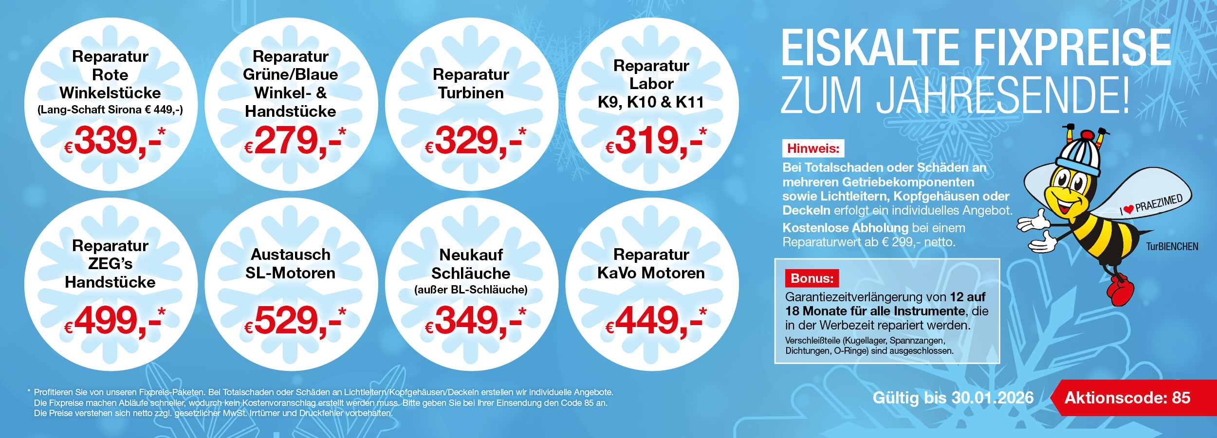 Praezimed Aktion - Eiskalte Fixpreise bis 30.01.2026
